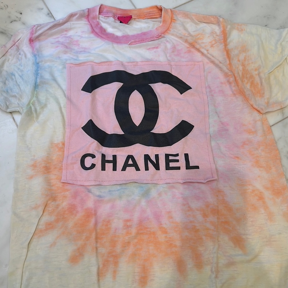Tie dye Chanel shirt